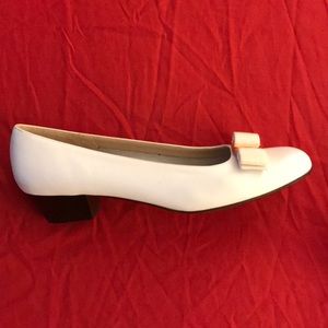 Salvatore Ferragamo White low heels